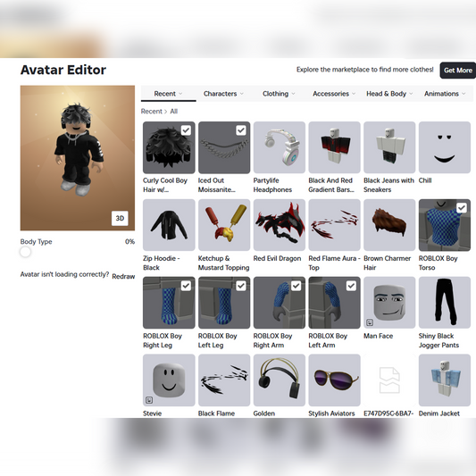 (NO EMAIL) 12.6k+ Robux Total Account - rblxkid.shop