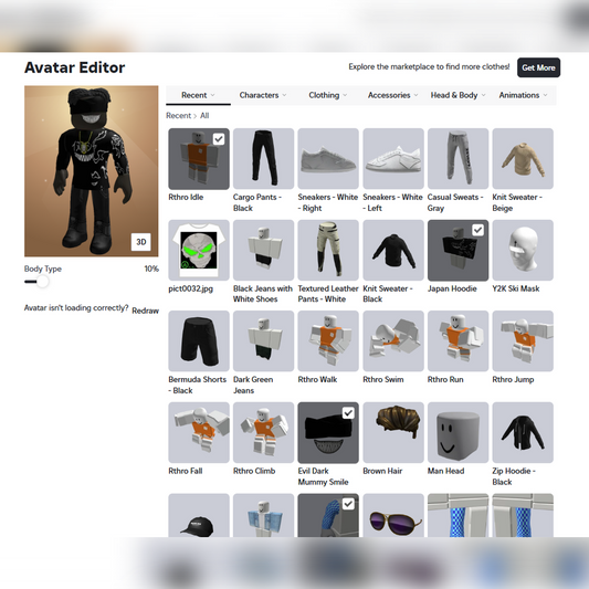 (NO EMAIL) 1.6k+ Robux Total Account
