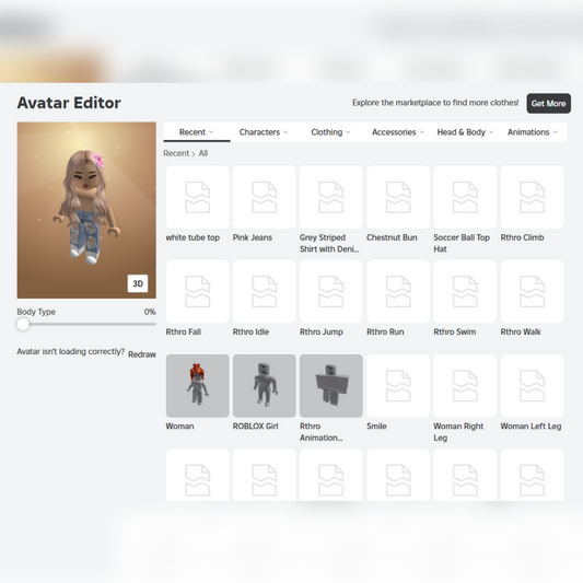 (NO EMAIL) 1.2k+ Robux Total Account - rblxkid.shop