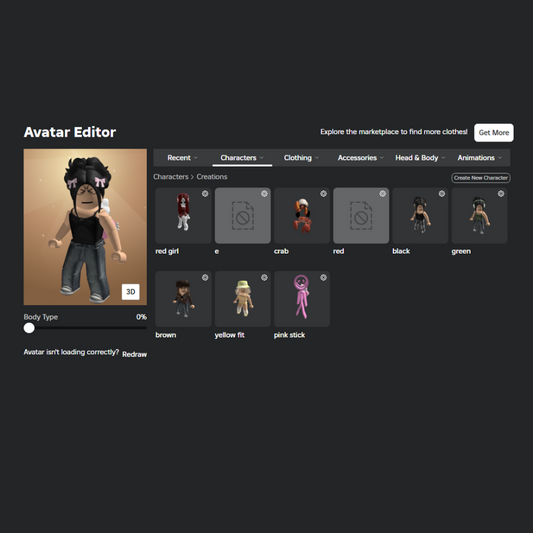 (NO EMAIL) 1.2k+ Robux Total Account - rblxkid.shop